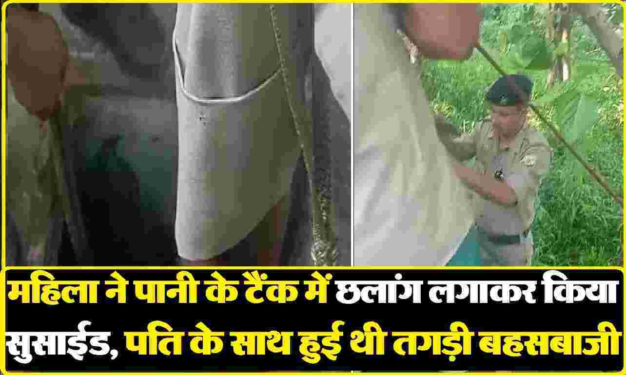 हिमाचल: पति के साथ हुई कहासुनी, फिर पानी के टैंक में छलांग लगाकर उठाया खौफनाक कदम, मौ*त