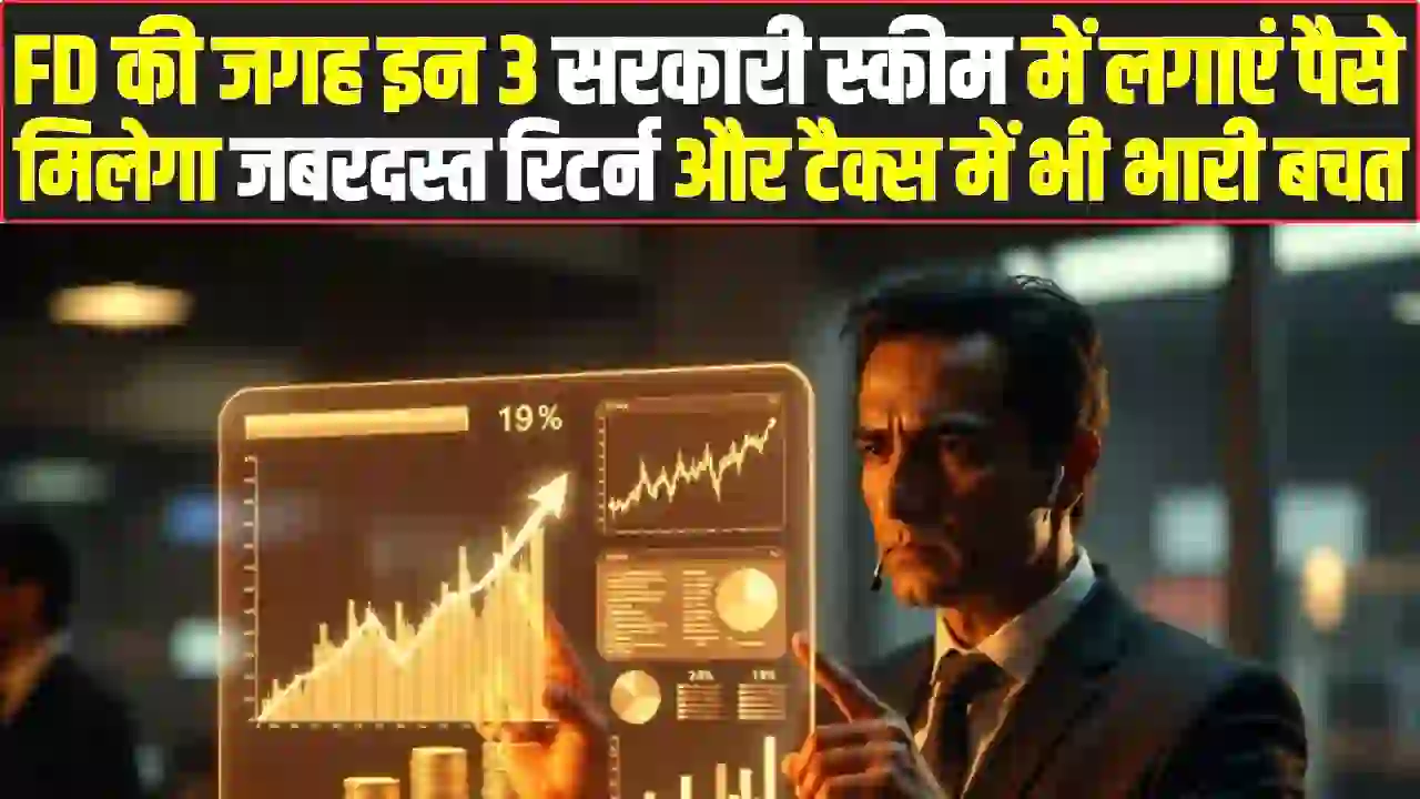 Investment Tips: FD की जगह इन 3 सरकारी स्कीम में लगाएं पैसे, मिलेगा जबरदस्त रिटर्न और टैक्स में भी भारी बचत