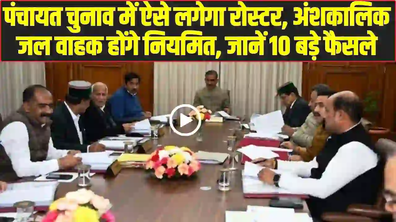 Himachal Cabinet Decisions: सुक्खू सरकार का बड़ा दांव! पंचायत चुनाव के आरक्षण नियम बदले, 100 से ज्यादा पदों पर बंपर भर्ती को मंजूरी